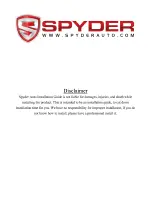 Предварительный просмотр 3 страницы Spyder Auto PRO-YD-C300C-HL Installation Manual