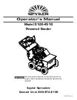 Предварительный просмотр 1 страницы SPYKER S120-4510 Operator'S Manual