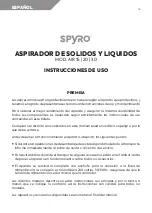 Preview for 18 page of SPYRO AIR 15 Operation Instructions Manual