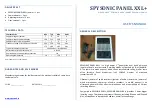 SPYSONIC PANEL XXL+ User Manual preview
