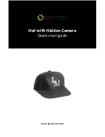 Spytec Hat with Hidden Camera Quick Start Manual preview