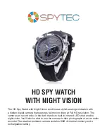 Spytec HD SPY WATCH User Manual preview