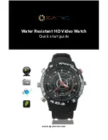 Spytec Water Resistant HD Video Watch Quick Start Manual preview