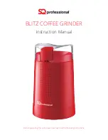 Preview for 1 page of SQ Professional BLITZ COFFEE GRINDER Instruction Manual