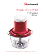 SQ Professional MINI BLITZ CHOPPER Instruction Manual предпросмотр