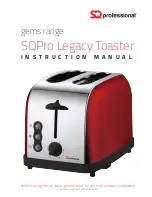 SQ Professional SQPro Legacy Toaster Instruction Manual предпросмотр