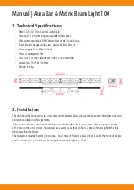 Preview for 3 page of Squareled Aura Bar & Matrix Beam Light 100 Manual