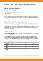 Preview for 8 page of Squareled Aura Bar & Matrix Beam Light 100 Manual