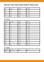 Preview for 12 page of Squareled Aura Panel gold matrix & dream color User Manual