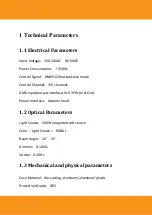 Preview for 4 page of Squareled Hi-Precision 500W RGBAL Zoom User Manual