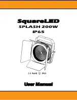 Preview for 2 page of Squareled Splash 200W Fresnel IP65 User Manual