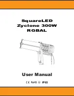 Preview for 2 page of Squareled SquareLED Zyclone 300W RGBAL User Manual