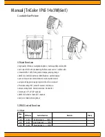 Preview for 3 page of Squareled tricolor ip65 User Manual