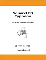 Preview for 2 page of Squareled Typhoon 600W dual white IP65 User Manual