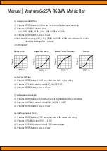 Preview for 16 page of Squareled Ventura 6x25W RGBAW Matrix Bar User Manual