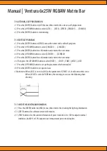 Preview for 17 page of Squareled Ventura 6x25W RGBAW Matrix Bar User Manual