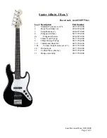 Squier Affinity Jazz Bass V Specifications preview
