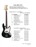 Squier Affinity Jazz Bass Specifications preview