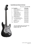 Squier Black and Chrome Std Specifications preview