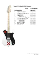 Squier Deryck Whibley SUM41 Telecaster Specifications preview