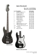 Squier Standard Precision Bass Special Specifications preview