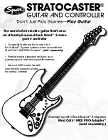 Предварительный просмотр 1 страницы Squier Stratocaster Guitar and Controller Manual