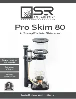 SR Aquaristik Pro Skim 80 Installation Instructions Manual preview