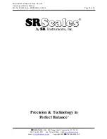 Предварительный просмотр 20 страницы SR Instruments SR Scales SR565i-H Operating And Service Manual