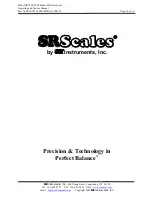 Preview for 16 page of SR Instruments SR Scales SR7020i Operating And Service Manual