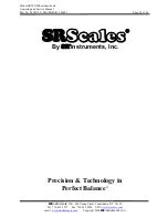 Preview for 24 page of SR Instruments SR Scales SR725i Operating And Service Manual