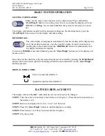 Предварительный просмотр 8 страницы SR Instruments SR Scales SRV415 Operating And Service Manual