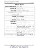 Preview for 7 page of SR Instruments SR Scales SRV947-BT Operating And Service Manual