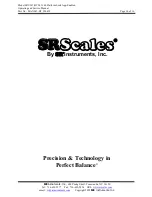 Preview for 16 page of SR Instruments SR Scales SRV947-BT Operating And Service Manual