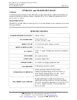 Предварительный просмотр 6 страницы SR Instruments SR Scales SRV957 Operating And Service Manual