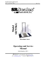 Preview for 1 page of SR Instruments SR755KG Operating And Service Manual