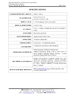 Preview for 7 page of SR Instruments SRScales SRV949-BT Operating And Service Manual