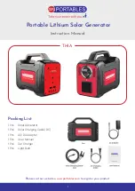 Preview for 1 page of SR PORTABLES THIA Instruction Manual