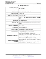 Preview for 6 page of SR Scales Model SR416i Operating And Service Manual