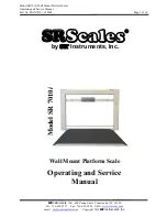 SR Scales SR 7010i Operating And Service Manual preview