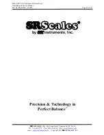 Preview for 14 page of SR Scales SR 7010i Operating And Service Manual