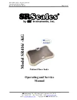 Preview for 1 page of SR Scales SR416i-KG Operating And Service Manual