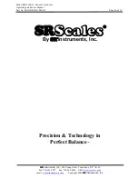 Preview for 16 page of SR Scales SR416i-KG Operating And Service Manual