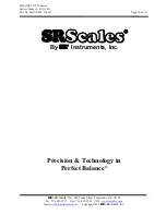 Preview for 14 page of SR Scales SRV710 Operating And Service Manual