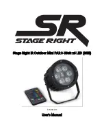 Preview for 1 page of SR STAGE RIGHT 612793 User Manual