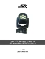 SR STAGE RIGHT 612806 User Manual preview