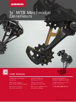 SRAM 1x MTB Series User Manual preview