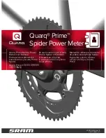 Предварительный просмотр 1 страницы SRAM Quarq Prime User Manual