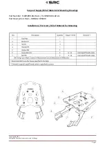 Preview for 1 page of SRC H-CB500X-04-01-AL Installation / Parts List / Bill Of Material For Mounting