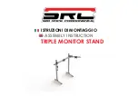 SRC TRIPLE MONITOR STAND Assembly Instructions Manual preview