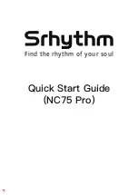 Srhythm NC75 Pro Quick Start Manual preview